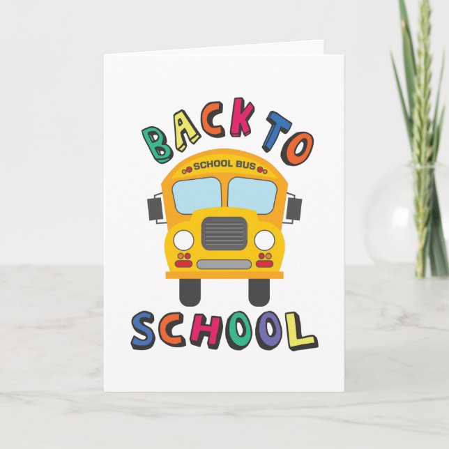 Back to school card (Front)