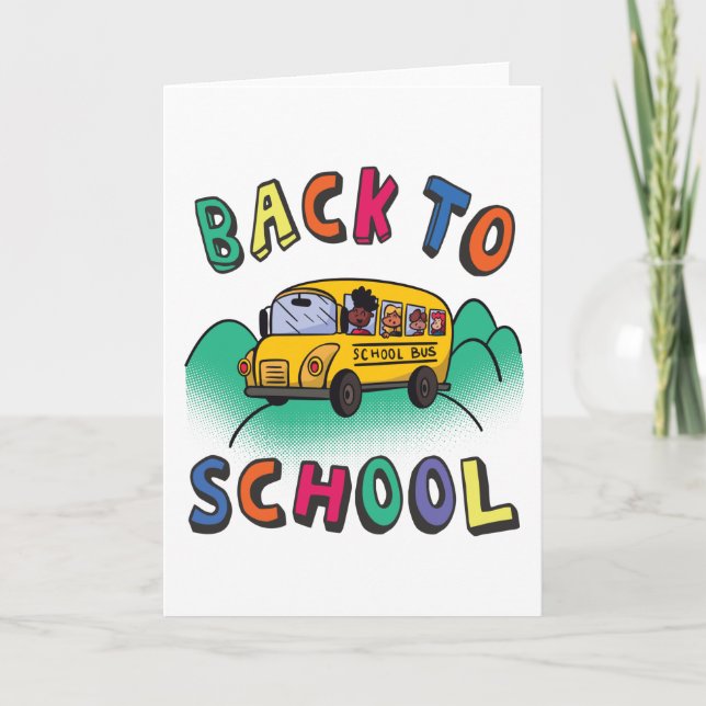 Back to school card (Front)