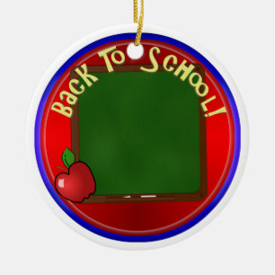 Back To School Chalk Board - Add Message Ceramic Tree Decoration