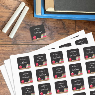 Back-to-School Chalkboard   Apple   Books Stickers