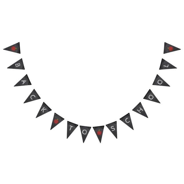 Back to School Chalkboard Classroom Decor Bunting  (All)
