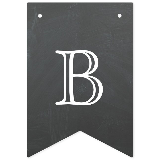 Back to school - chalkboard design bunting  (Second Flag)