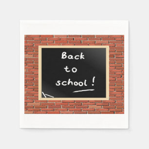 Back To School Chalkboard Paper Napkins