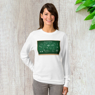 Back To School Chalkboard Womens Long-Sleeve T-Shirt