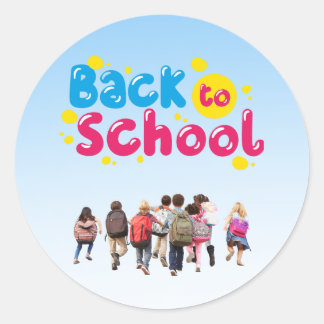 Back to School  Classic Round Sticker