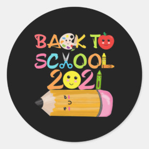 Back To School Classic Round Sticker