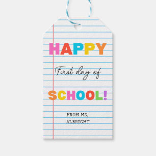Back To School Classroom First Day Of School Favou Gift Tags