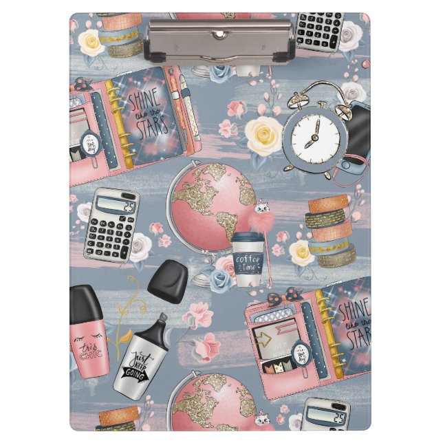 Back-to-School Clipboard for Girls (Front)