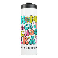 Back to school colourful retro teacher