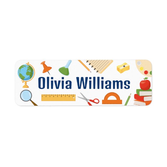 Back to School Colourful School Supplies (Front)