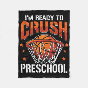 Back To School Crush Preschool Basketball Boys Kid Fleece Blanket