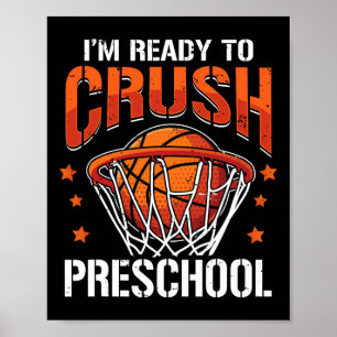 Back To School Crush Preschool Basketball Boys Kid Poster