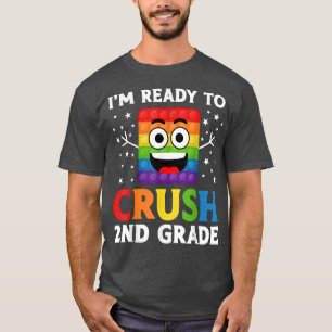 Back To School Cute 2nd Grade Class Pop It Girls B T-Shirt