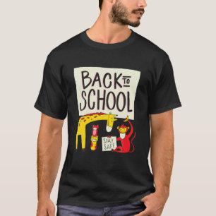 Back To School Cute Animals With Masks Teacher S T-Shirt