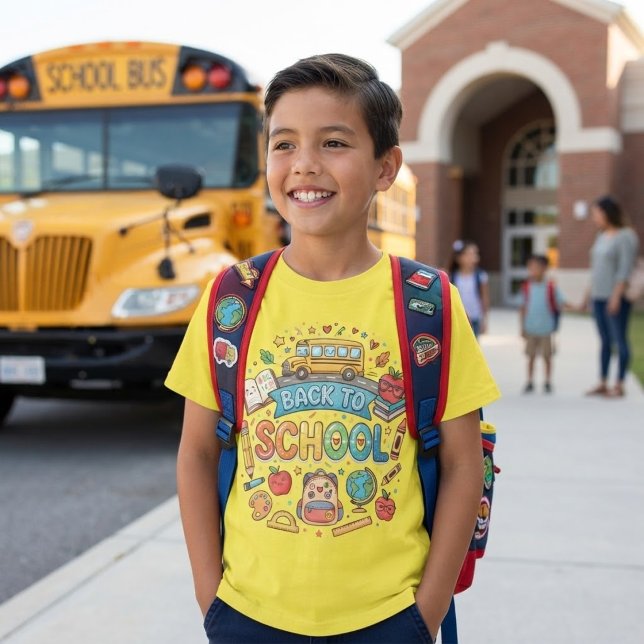 Back to school. Cute. Colourful.  T-Shirt (Creator Uploaded)