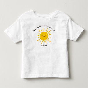 Back to School Cute First Day Ready to Shine Toddler T-Shirt