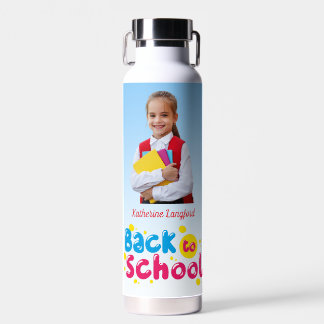 Back to School Cute Kids Student  Water Bottle