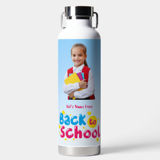 Back to School Cute Kids Student  Water Bottle