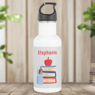 Back to School Cute Kids Teacher Name  532 Ml Water Bottle