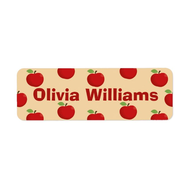 Back to School Cute Red Apple Pattern (Front)