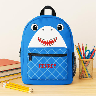 Back to School Cute shark Backpack for Kids