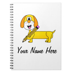 Back To School Dachshund Dog Teacher Custom Notebook