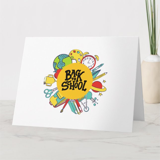 Back to school day Funny gifts Gifts for Kids Gift Card (Front)