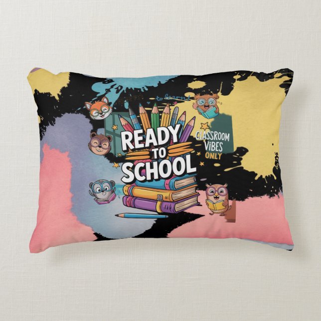 Back to School Decorative Cushion (Front)
