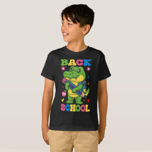 Back to School Dinosaur Kids   Cute T-Rex  T-Shirt