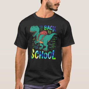 Back To School Dinosaur Tye Dye Teacher Students W T-Shirt