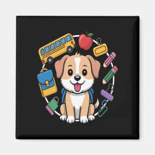 Back To School Dog Lovers Magnet