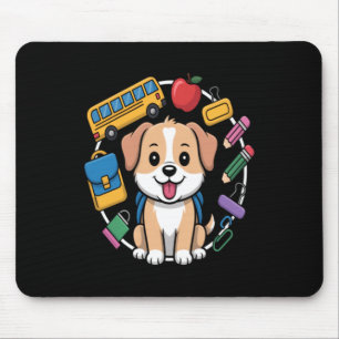 Back To School Dog Lovers Mouse Pad