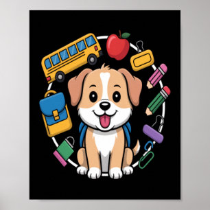 Back To School Dog Lovers Poster