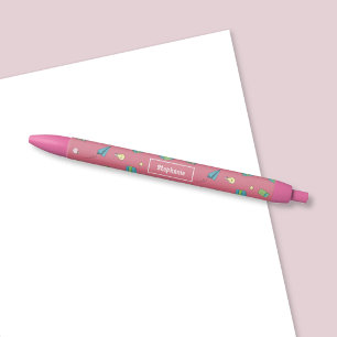 Back-to-School Doodle Kid Pink Pen
