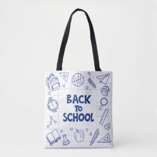 Back to School Doodle Tote Bag