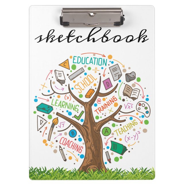 Back to School | Education Tree Clipboard (Front)