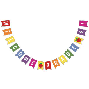 Back to School Elementary Classroom Welcome Custom Bunting