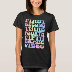 Back to School Elementary Teacher Vibes First Day  T-Shirt