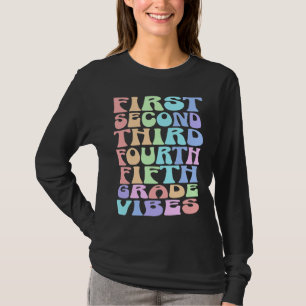 Back to School Elementary Teacher Vibes First Day T-Shirt