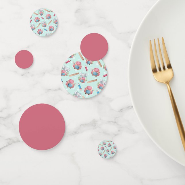 Back to School Elephant Pattern Confetti (Group)