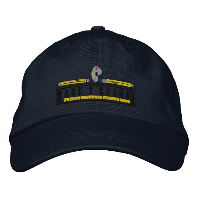 Back To School Embroidered Hat (Front)