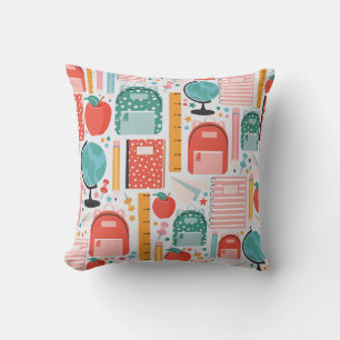 Back-to-School Essentials Pattern Cushion
