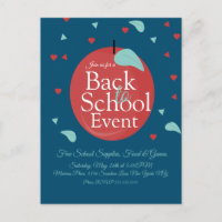 Back to School Event Fall Apple Confetti Flyer