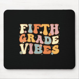Back To School Fifth Grade Vibes Student Teacher W Mouse Pad
