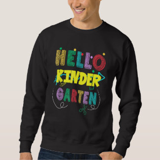 Back To School First Day Kindergarten Teacher Stud Sweatshirt