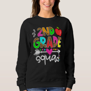Back To School First Day Of 2nd Grade Squad Teache Sweatshirt