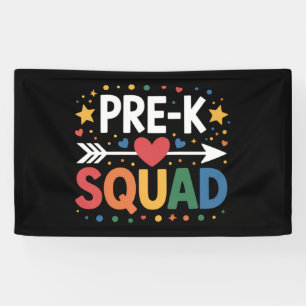 Back to School First Day of Pre-K Preschool Banner