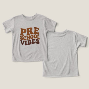 Back to School First Day of Pre-K Preschool Groovy