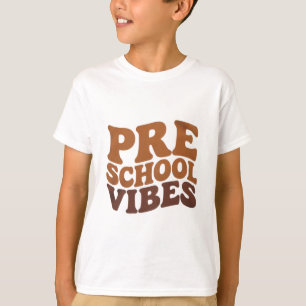 Back to School First Day of Pre-K Preschool Groovy T-Shirt