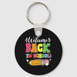 Back To School First Day Of School Teacher Student Key Ring